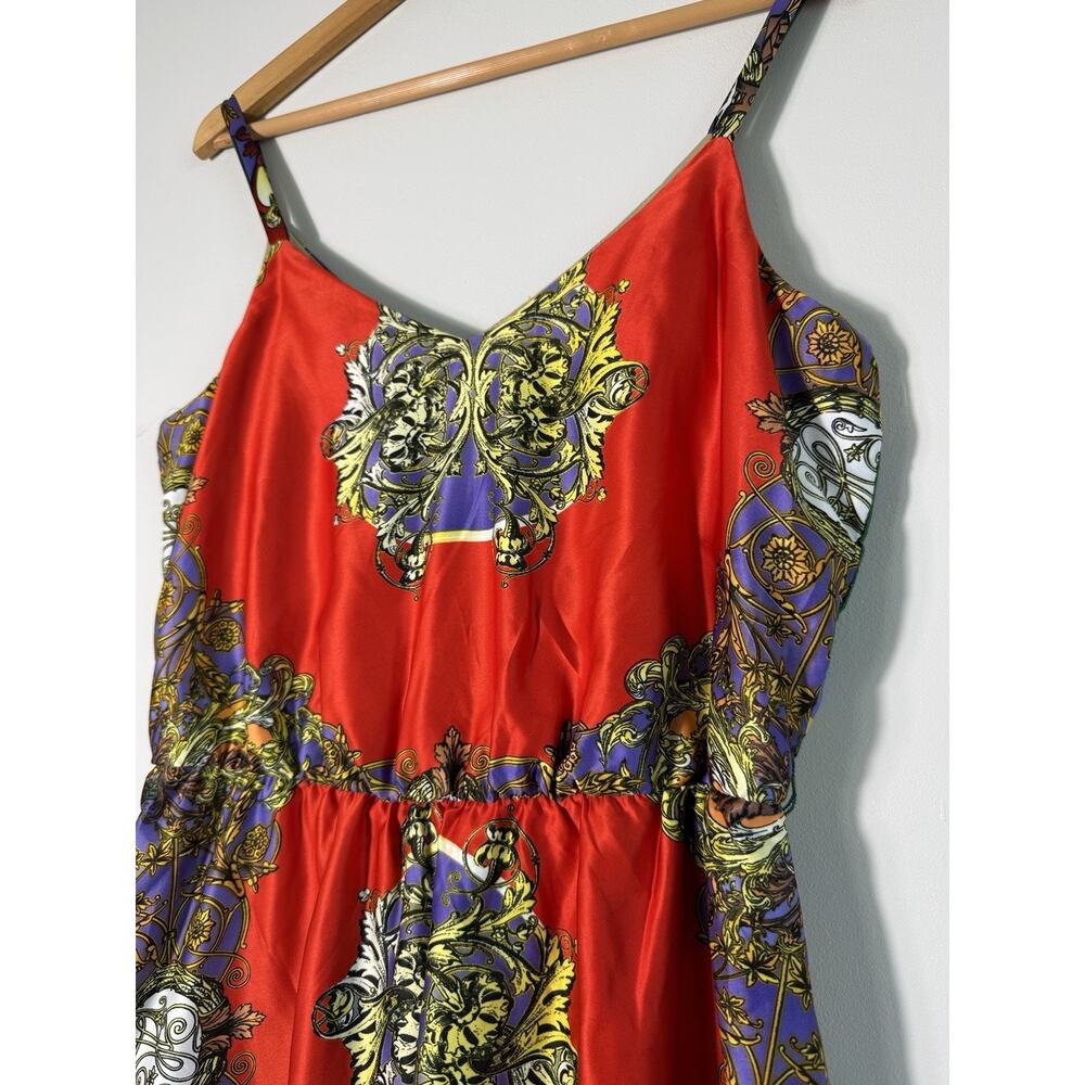 Mimi Chica Women's Handkerchief Dress Red Size L Vibrant Luxury - Picture 5 of 9